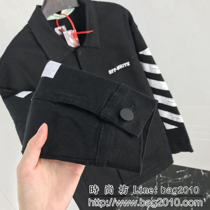 OFFwhite 18ss秋冬新款 薄款牛仔外套 水洗牛仔 男女同款 ydi1067